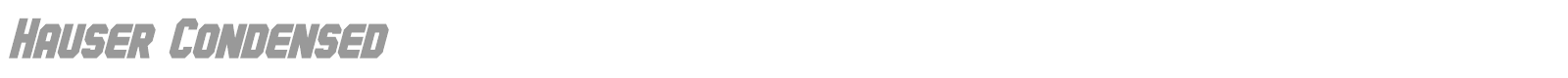 Hauser font preview